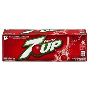 7 Up Cherry American Soda In 12 Oz Cans (12 Cans) By 7up